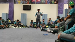 23M views · 1.7M reactions | The scenes in the dressing room, Babar Azam and Saqlain Mushtaq talk to the players after Pakistan's historic win over India. #WeHaveWeWill | Pakistan Cricket Team | Facebook