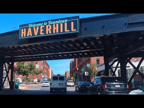 Exploring Haverhill Massachusetts | Downtown City Drive 4K POV