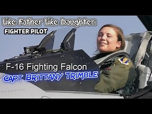 Meet F-16 Fighter pilot Capt. Brittany Trimble 女性戦闘機パイロット