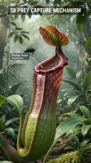 The Insane 3D Growth of a Deadly Pitcher Plant! 🪴☠️