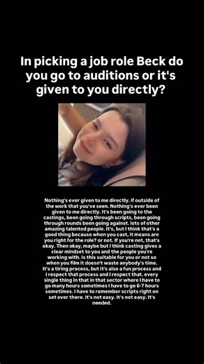 Diversity Pop FreenBecky | 🧚‍♀️: In picking a job role Beck do you go to auditions or it’s given to you directly. if outside of the work that you’ve seen. Nothing’s... | Instagram