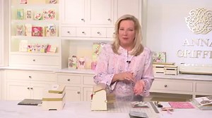 5.2K views · 215 reactions | We’re showing you how to make a lovely card and more with our Calligraphic Sentiment Dies, Damask Cardstock and Favorite Flowers 4. We can’t wait for you to make this card with us! https://annagriffin.com/calligraphic-sentiment-dies-made-easy/ | Anna Griffin Inc. | Facebook