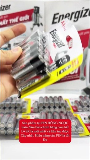 Nhà phân phối pin Energizer AA/ AAA , 9V chính hãng