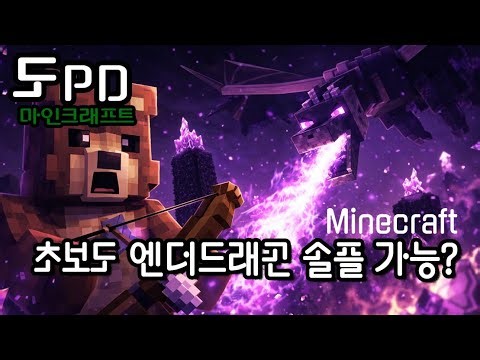 마인크래프트 초보도 가능? 엔더드래곤 솔플 도전기 (실패 포함)