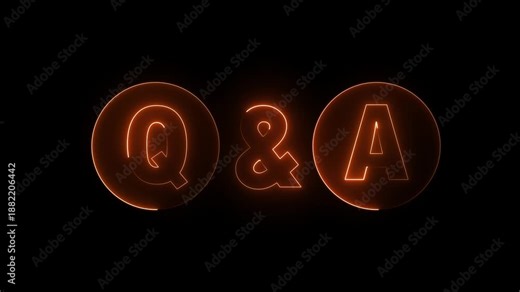 Question and Answer the letters Q and A . Question and Answer icon animation. questions and answers concept Q and A ...