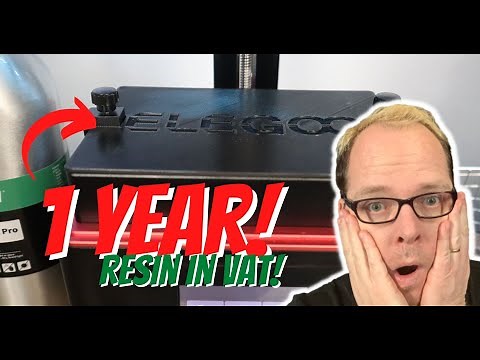 How long can you keep 3D resin in the vat?