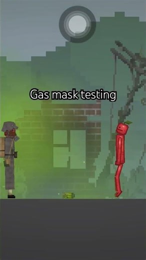 The gas mask and the soldier took me a while to create (Gas Mask Testing) #fyp