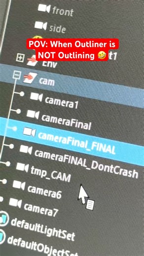 Maya Outliner Be Like… “Good Luck Finding Anything” #tutorial #3d #3danimation #relatable #funny