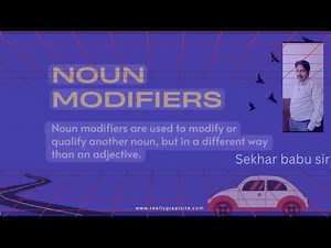 ""Noun Modifiers""-10th class Question no:25...##All competetive Exams ##...