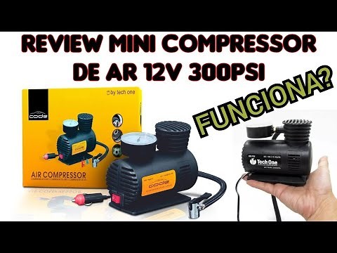 Review Mini compressor de ar elétrico 12v 300psi + Teste prático | É bom? funciona?