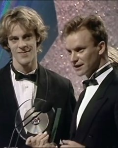 81K views · 2.7K reactions | In honour of the BRIT Awards tonight, we're throwing it back to 1985, when The Police won the Outstanding Contribution Award at the Brit Awards, presented by the late Maurice Oberstein. : BRIT Awards | The Police | Facebook