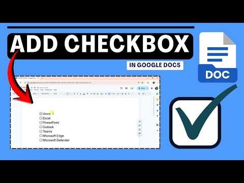 How To Insert A Checkbox In Google Docs