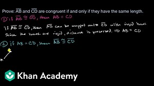 Segment congruence equivalent to having same length