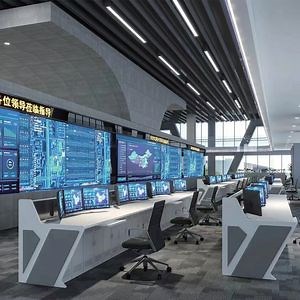 Multimedia Computer Furniture Lnteligent Monitoring Command Center Office Conference System Control Room Console