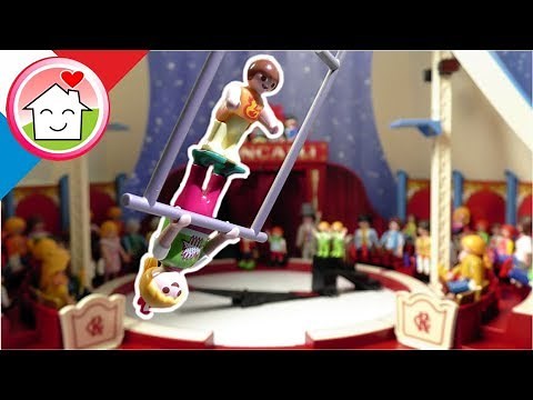 Playmobil en francais Anna et Lena jouent au cirque - La famille Hauser
