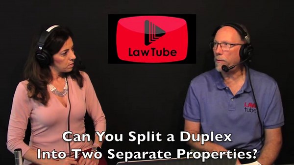 Can you split a duplex into two separate properties?
