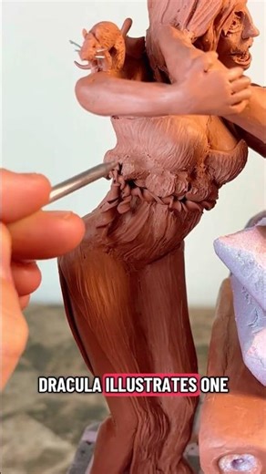 Dracula’s Newest Bride - Disease #clayart #sculpting #fantasyart #darkfantasy #horrorart