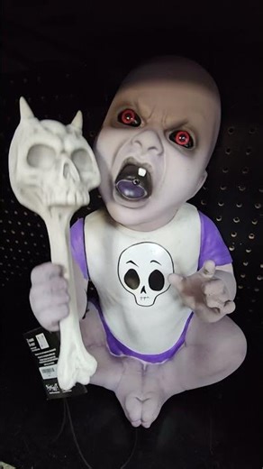 creepy baby animatronic Halloween doll