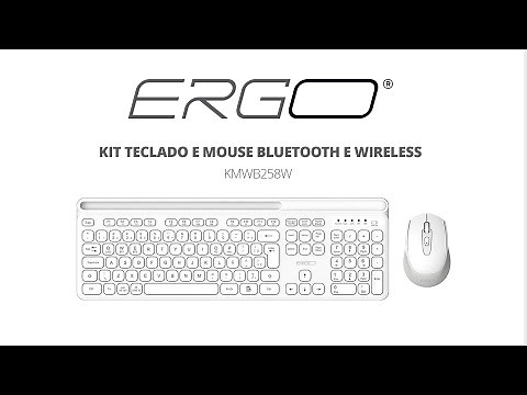 How to Use the ERGO KMWB258W Keyboard and Mouse Kit (Wireless + Bluetooth)