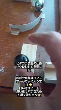 自作ピタゴラ装置 の材料や仕掛け等