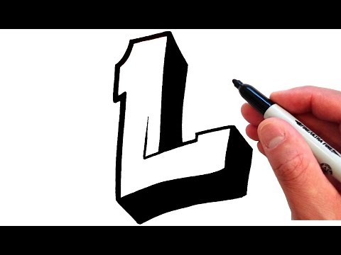 How to Draw the Letter L in Graffiti Style - EASY!