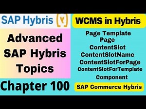 wcms in hybris | wcms in sap hybris | hybris wcms | sap hybris tutorial for beginners | hybris tube