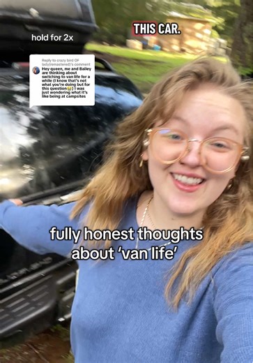 Replying to @crazy bird OF lady(remastered) Alder does all camp host duties while we’re at campgrounds, and I just do online stuff, but it’s still hard bc regardless you kinda have three jobs of working for a place to be, working for money, and working to be safe. It’s def doable but not super fun 😅 #reply #vanlife #homeless #carlife #myexperience