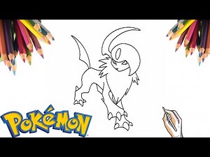 COMO DESENHAR O POKÉMON ABSOL | HOW TO DRAW ABSOL POKEMON