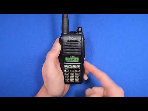 How to group frequencies on the Icom A16B aviation radio