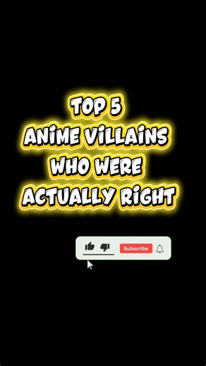Top 5 Anime Villains Who Were Actually RIGHT #anime #jjk #onepiece