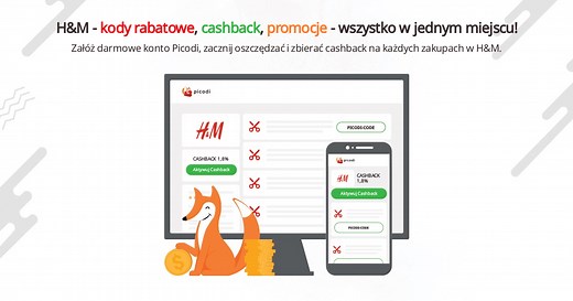 H&M - Cashback, Kody Rabatowe i Promocje - Oszczędzaj przy każdych zakupach w H&M - Picodi.com