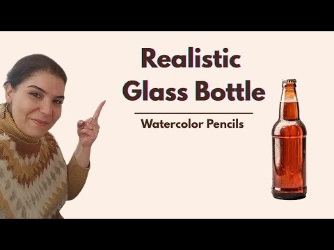 Drawing the Most Realistic Glass Bottle (Ultra Realistic Art)