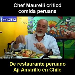 Chef uruguayo Maurelli criticó comida peruana de restaurante peruano Ají Amarillo en Chile en programa Pesadilla en la cocina del canal Chilevisión . FUENTE : Chilevisión | Coracora parinacochas ayacucho