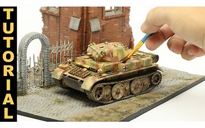 Lets build and paint a realistic WWII German tank model from start to finish