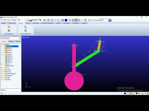 MSC Adams Tutorial on Landing Gear | Multi Body Dynamics