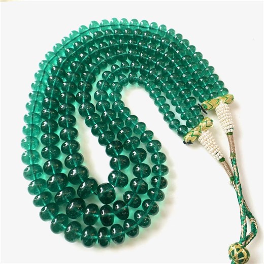 Lab Grown Emerald Beads Necklace, 6/10 MM-AAA Quality Emerald Beaded Beads, Rondelle Beads, Gemstone Beads, Gift for Her, May Birthstone - Etsy