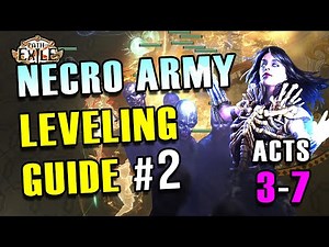 POE 3.18 Builds - Necro Army Leveling Guide - PART 2 | League Starter for Beginners | Sentinel