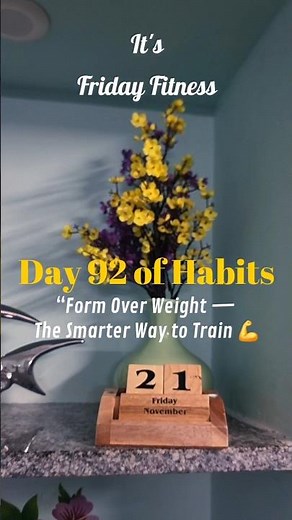 Day 92 | Clean Reps, Better Results — Here’s Why Form Matters