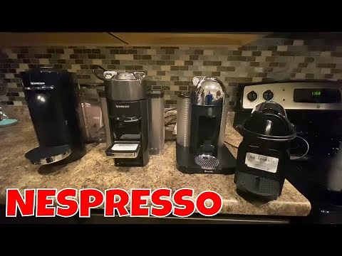 Overview and Demo of 4 Different Nespresso Coffee Machines - Breville - Delonghi - Virtuo - Inissia