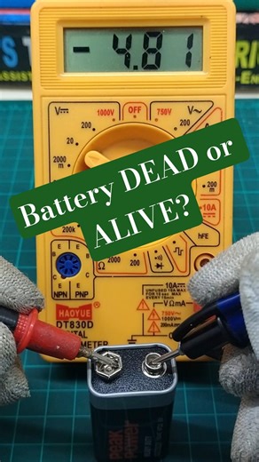 Check Battery Health Using Multimeter🔋