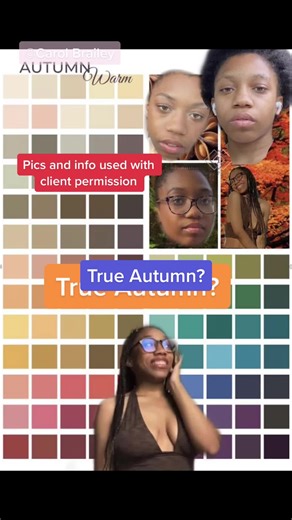 This client was so close at her DIY colour analysis results! Client quote: “It’s really wild to see how these Deep Autumn colours bring so much attention to my face! “ for info on my services or colour analysis content see this video: @Carol Brailey|Color Analysis🎨 correct colour analysis results never change even with a tan or hair colour change, see this video and description of video for more info: @Carol Brailey|Color Analysis🎨 all POC are not Winters! Please see this video and my colour a