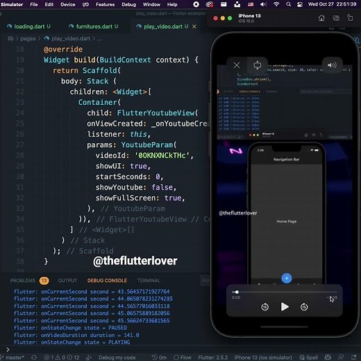 Flutter flutter_youtube_view Package Example #shorts