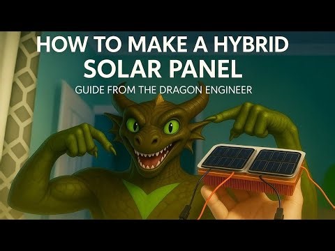 Hybrid Solar Panel with Peltier Modules real Test! (+0.8% Extra Power)Dragon Engineer Explains