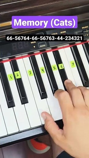 Memory (Cats Musical) - piano tutorial