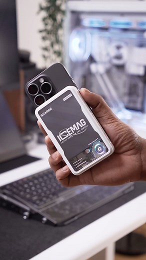 11K views · 139 reactions | Seamless & sleek design. Whether you’re on the go or setting up your workspace, ICEMAG is your essential gadget. Credit to @dopesetupbro #sharge #powerbank #tech #iphone #gadgets | Sharge | Facebook