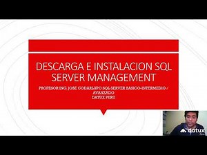 Cómo instalar y configurar SQL Server - DATUX