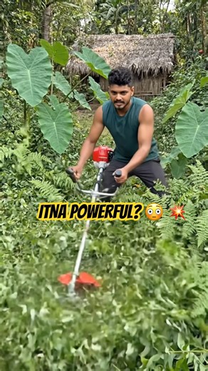 Heavy Duty Petrol Brush Cutter Machine 52CC | Grass & Weed Cutting Tool ⚡#gardeningtool #shorts