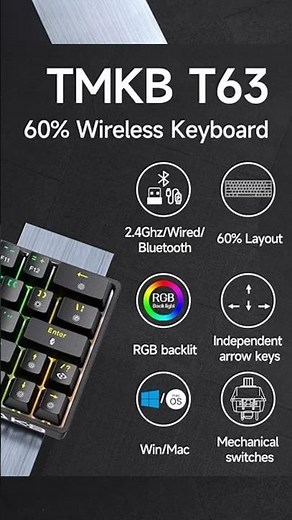 ✅ Este TECLADO MECÁNICO es GENIAL 😍 | TMKB T63