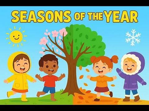 Seasons of the Year Song | Learn the 4 Seasons | Fun Educational Music Video for Kids