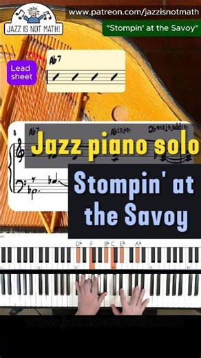 Jazz piano solo - "Stompin' at the Savoy" (Benny Goodman)